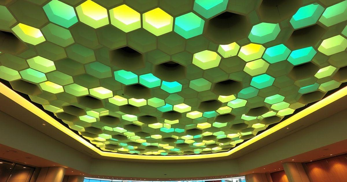 Forro modular colmeia: descubra suas vantagens e aplica&ccedil;&otilde;es