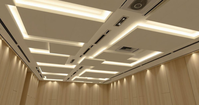 Forro modular de gesso como solu&ccedil;&atilde;o est&eacute;tica e funcional