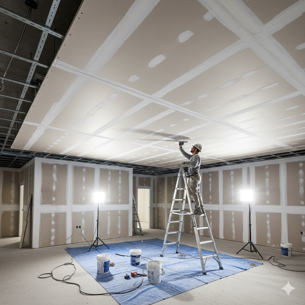 estrutura metálica para forro de gesso